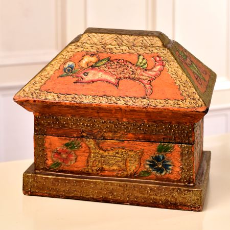 Premium Multi-Coloured Storage Box Made of Wood